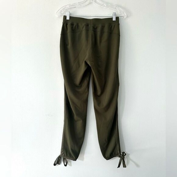 Fabletics Kara Pant Army Green Tie Ankle Joggers Sweatpants Gym Pants size XS - Picture 3 of 9